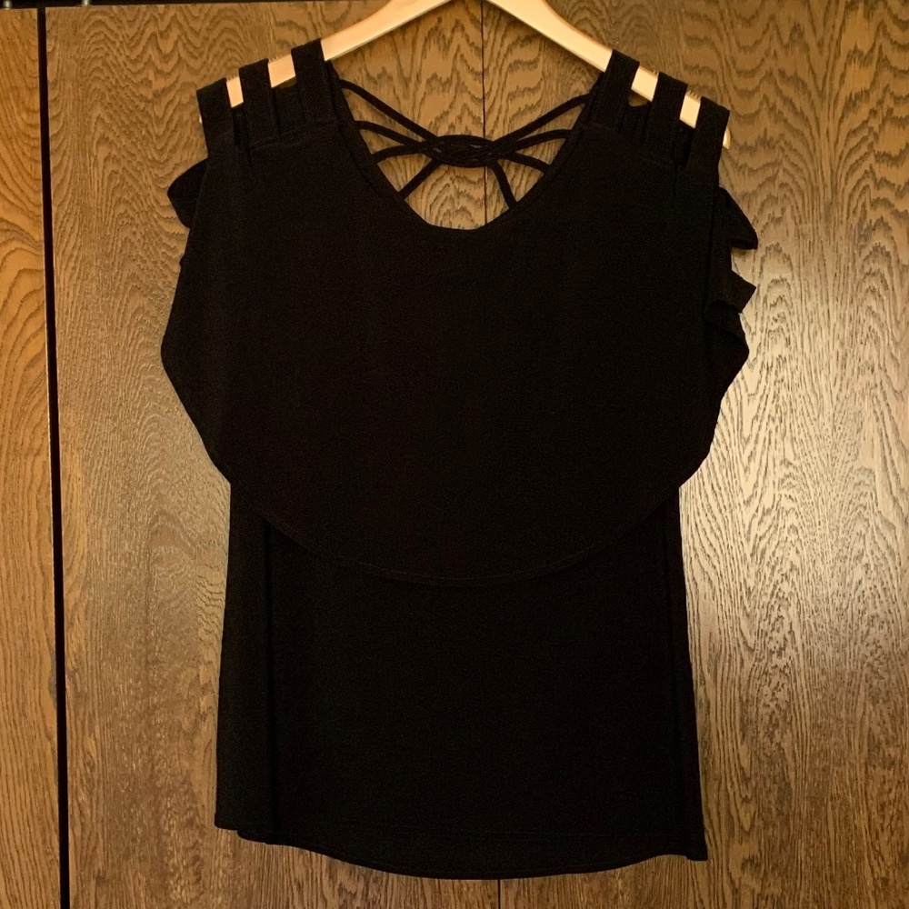 {Joseph Ribkoff} Layered Blouse